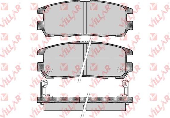 Villar 626.0524 - Гальмівні колодки, дискові гальма autozip.com.ua