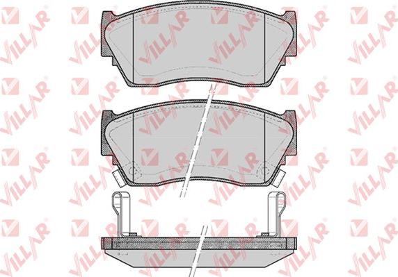 Villar 626.0520 - Гальмівні колодки, дискові гальма autozip.com.ua