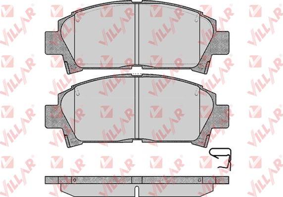 Villar 626.0573 - Гальмівні колодки, дискові гальма autozip.com.ua