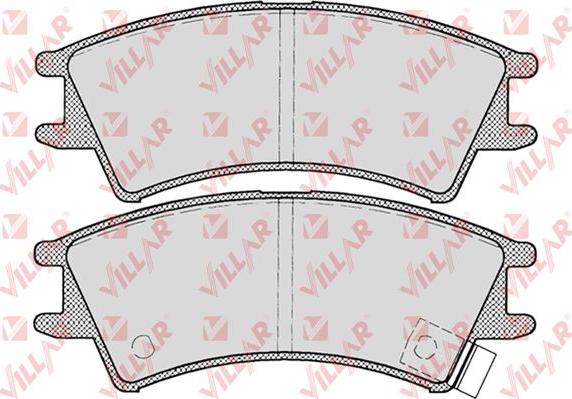 Villar 626.0695 - Гальмівні колодки, дискові гальма autozip.com.ua