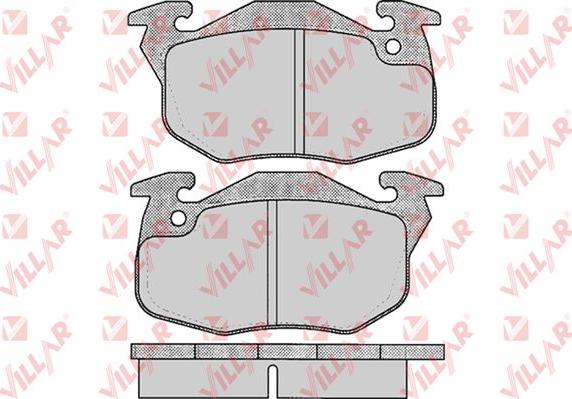 Villar 626.0642 - Гальмівні колодки, дискові гальма autozip.com.ua