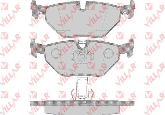 Villar 626.0650 - Гальмівні колодки, дискові гальма autozip.com.ua