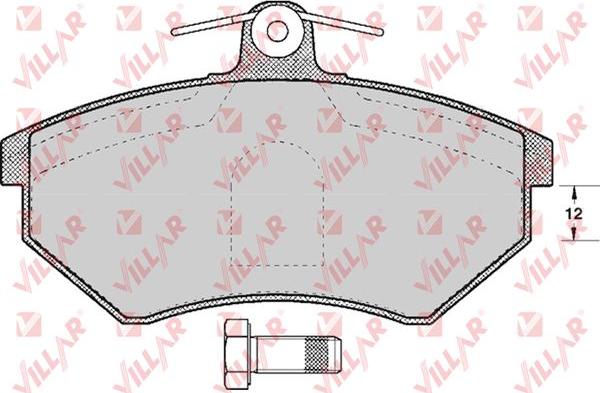 Villar 626.0613 - Гальмівні колодки, дискові гальма autozip.com.ua