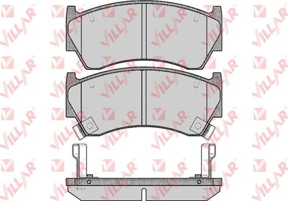 Villar 626.0617 - Гальмівні колодки, дискові гальма autozip.com.ua