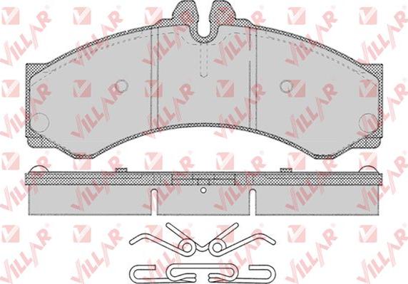 Villar 626.0633 - Гальмівні колодки, дискові гальма autozip.com.ua