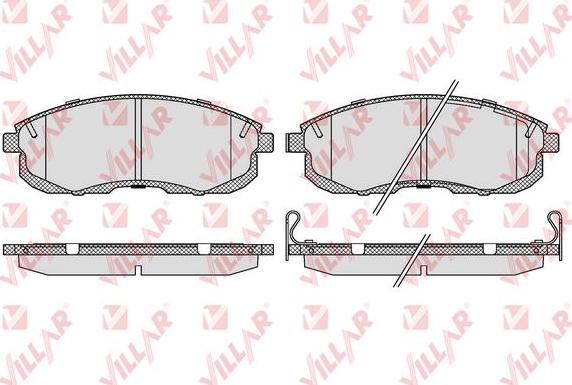 Villar 626.0090 - Гальмівні колодки, дискові гальма autozip.com.ua