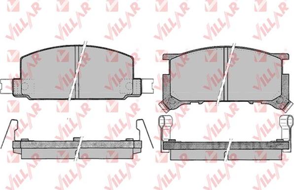 Villar 626.0050 - Гальмівні колодки, дискові гальма autozip.com.ua