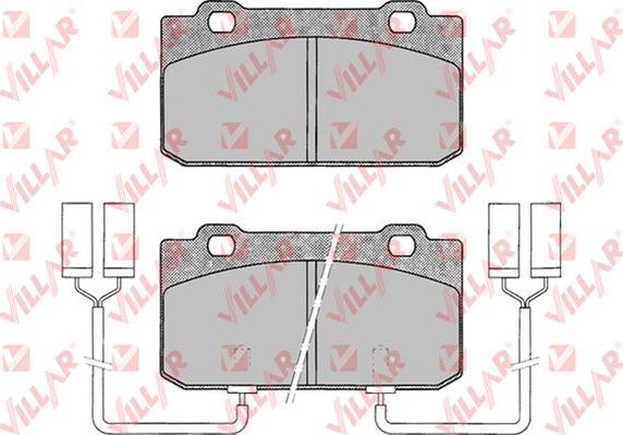 Villar 626.0018 - Гальмівні колодки, дискові гальма autozip.com.ua