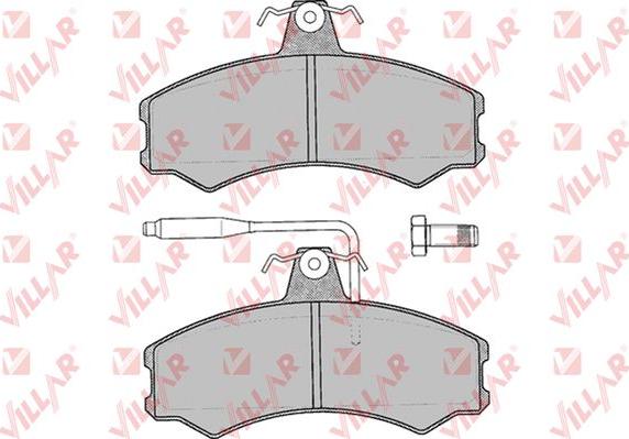 Villar 626.0012 - Гальмівні колодки, дискові гальма autozip.com.ua