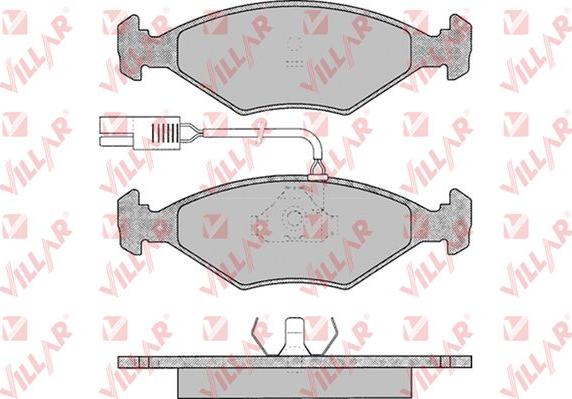 Villar 626.0017 - Гальмівні колодки, дискові гальма autozip.com.ua