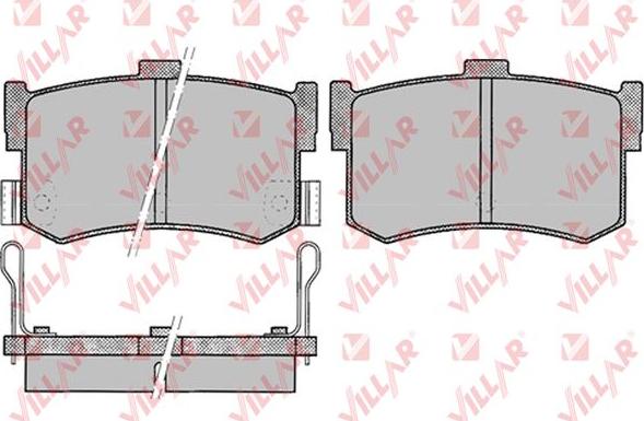 Villar 626.0079 - Гальмівні колодки, дискові гальма autozip.com.ua