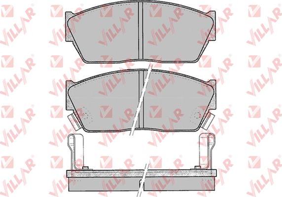 Villar 626.0076 - Гальмівні колодки, дискові гальма autozip.com.ua