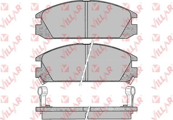 Villar 626.0073 - Гальмівні колодки, дискові гальма autozip.com.ua