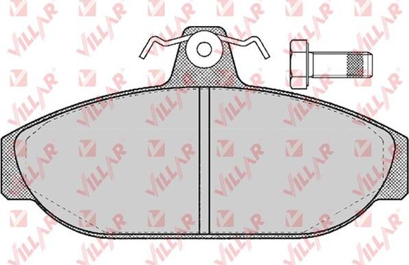 Villar 626.0157 - Гальмівні колодки, дискові гальма autozip.com.ua