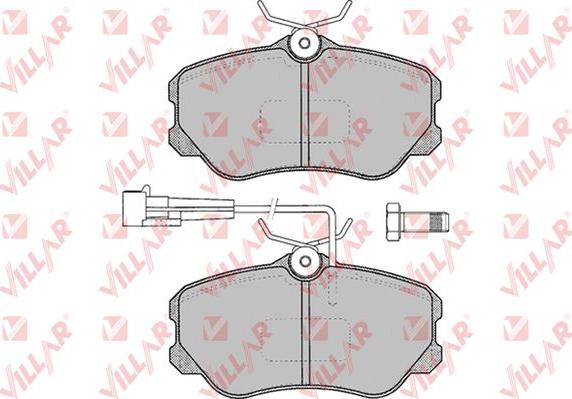 Villar 626.0104 - Гальмівні колодки, дискові гальма autozip.com.ua