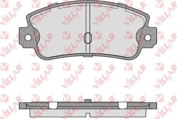 Villar 626.0106 - Гальмівні колодки, дискові гальма autozip.com.ua