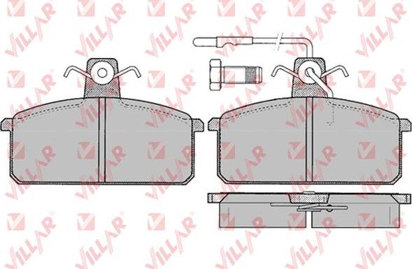 Villar 626.0100 - Гальмівні колодки, дискові гальма autozip.com.ua