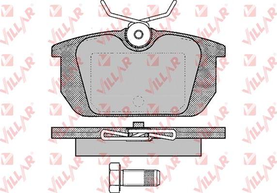 Villar 626.0101 - Гальмівні колодки, дискові гальма autozip.com.ua