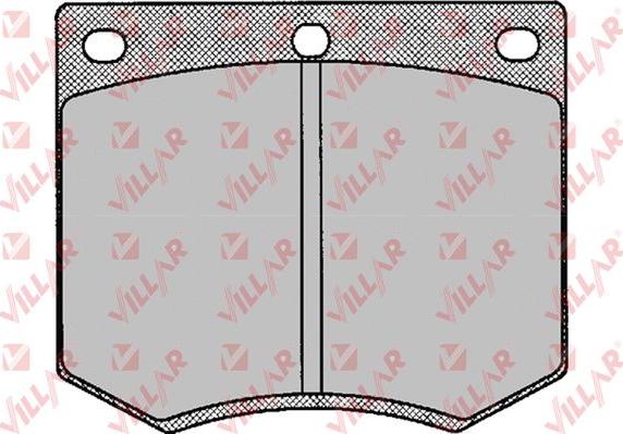 Villar 626.0126 - Гальмівні колодки, дискові гальма autozip.com.ua