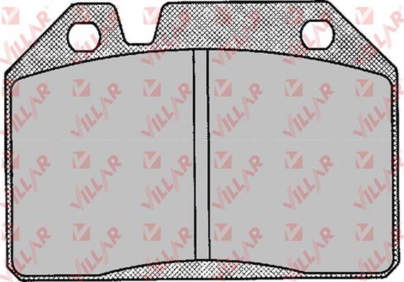 Villar 626.0123 - Гальмівні колодки, дискові гальма autozip.com.ua