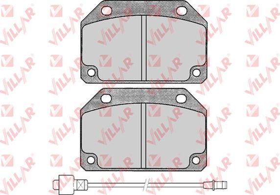 Villar 626.0176 - Гальмівні колодки, дискові гальма autozip.com.ua