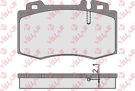 Villar 626.0899 - Гальмівні колодки, дискові гальма autozip.com.ua