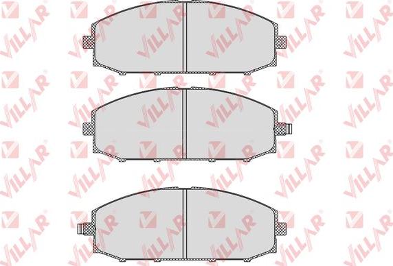 Villar 626.0845 - Гальмівні колодки, дискові гальма autozip.com.ua