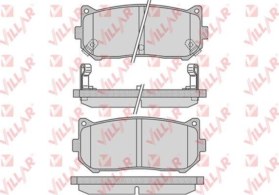 Villar 626.0808 - Гальмівні колодки, дискові гальма autozip.com.ua