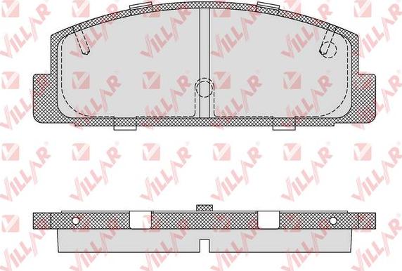 Villar 626.0876 - Гальмівні колодки, дискові гальма autozip.com.ua