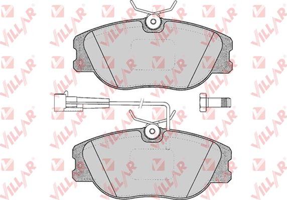 Villar 626.0344 - Гальмівні колодки, дискові гальма autozip.com.ua