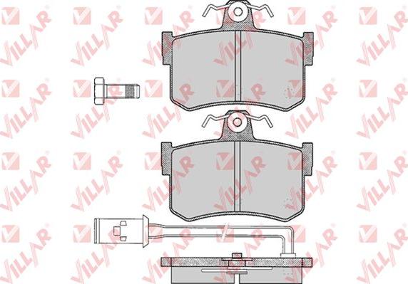 Villar 626.0341 - Гальмівні колодки, дискові гальма autozip.com.ua