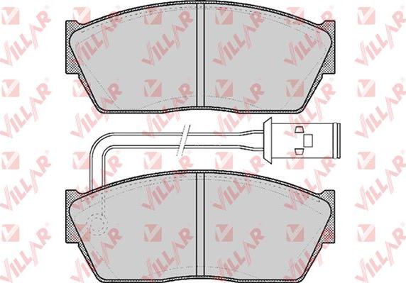 Villar 626.0308 - Гальмівні колодки, дискові гальма autozip.com.ua