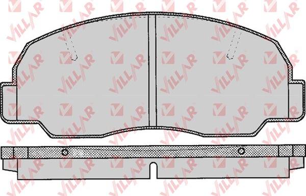 Villar 626.0314 - Гальмівні колодки, дискові гальма autozip.com.ua