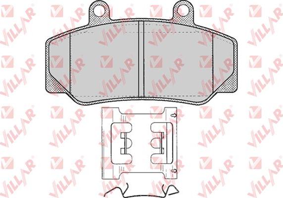 Villar 626.0318 - Гальмівні колодки, дискові гальма autozip.com.ua