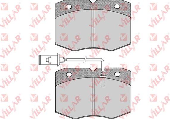 Villar 626.0388 - Гальмівні колодки, дискові гальма autozip.com.ua