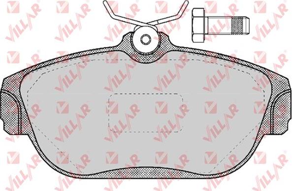 Villar 626.0382 - Гальмівні колодки, дискові гальма autozip.com.ua