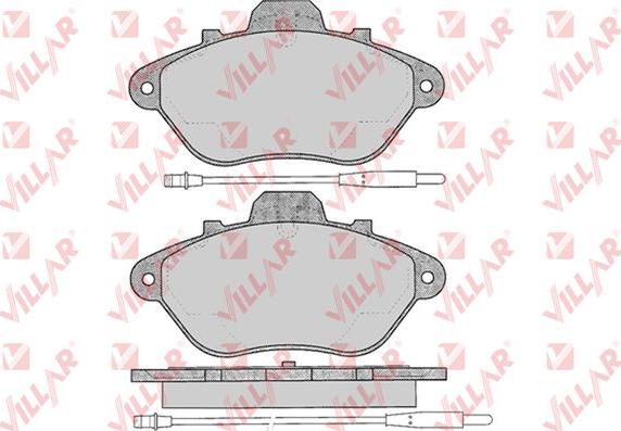 Villar 626.0328 - Гальмівні колодки, дискові гальма autozip.com.ua