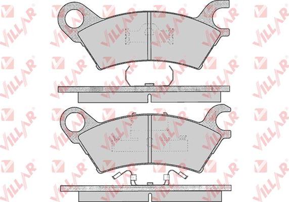 Villar 626.0370 - Гальмівні колодки, дискові гальма autozip.com.ua