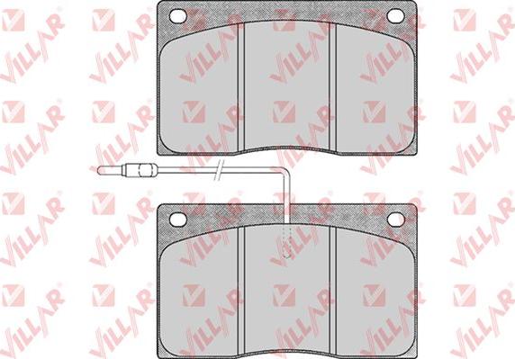 Villar 626.0372 - Гальмівні колодки, дискові гальма autozip.com.ua