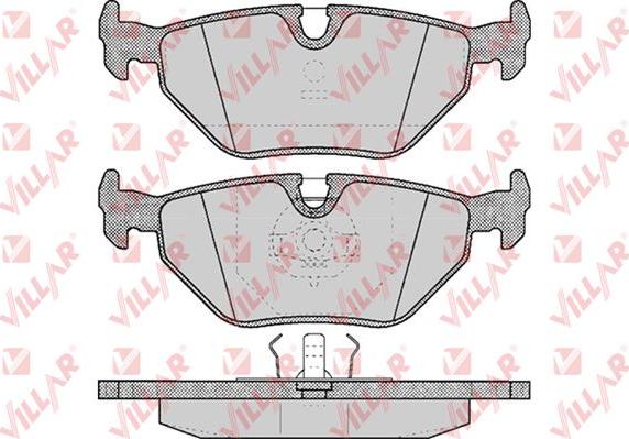 Villar 626.0297 - Гальмівні колодки, дискові гальма autozip.com.ua