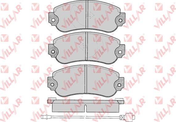 Villar 626.0240 - Гальмівні колодки, дискові гальма autozip.com.ua