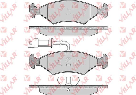 Villar 626.0242 - Гальмівні колодки, дискові гальма autozip.com.ua