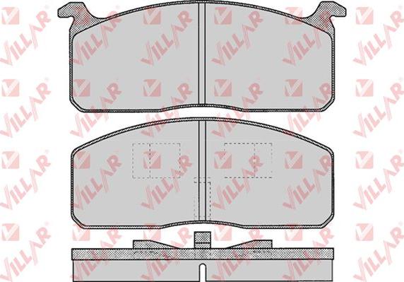 Villar 626.0250 - Гальмівні колодки, дискові гальма autozip.com.ua