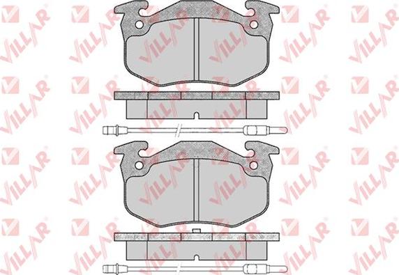 Villar 626.0201 - Гальмівні колодки, дискові гальма autozip.com.ua