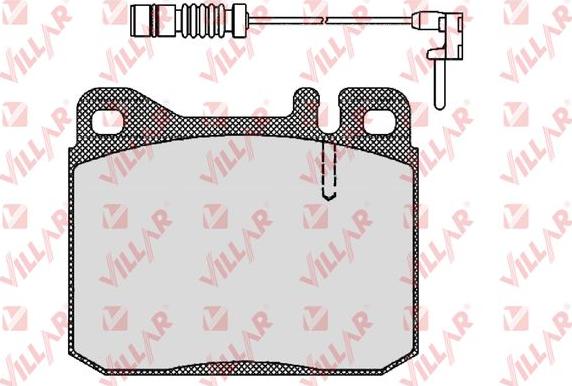 Villar 626.0211A - Гальмівні колодки, дискові гальма autozip.com.ua