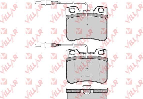 Villar 626.0283 - Гальмівні колодки, дискові гальма autozip.com.ua