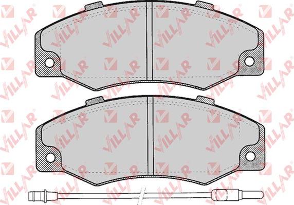 Villar 626.0276 - Гальмівні колодки, дискові гальма autozip.com.ua