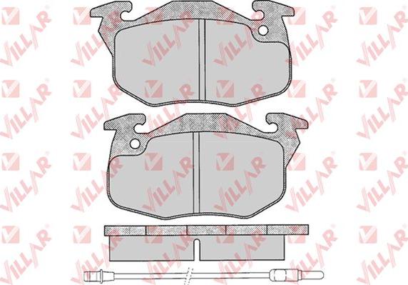 Villar 626.0271 - Гальмівні колодки, дискові гальма autozip.com.ua