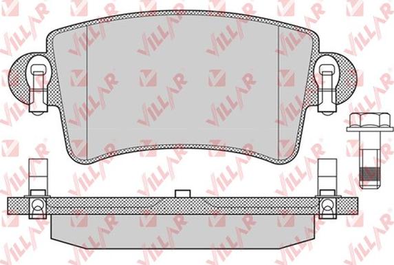 Villar 626.0791 - Гальмівні колодки, дискові гальма autozip.com.ua