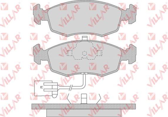 Villar 626.0744 - Гальмівні колодки, дискові гальма autozip.com.ua